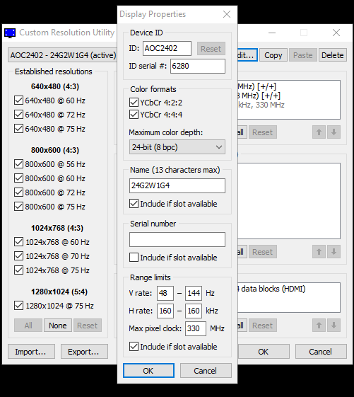 Change Monitor ID Serial Number - HWID